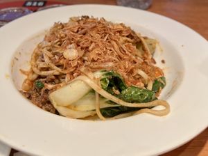 Dan Dan noodles   at The Rogue Panda in Brooklyn