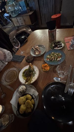 Deluxe surprise mezze vegan course 2  at Salmagundi's in Groningen