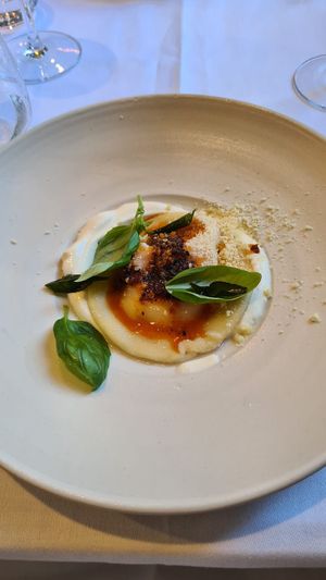 uovo in raviolo at Konijnenvoer in Arnhem