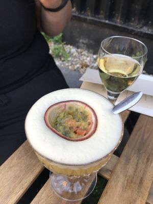 Cocktail with passion fruit  at Konijnenvoer in Arnhem