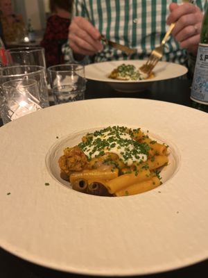 Pasta met volle slaken en een zachte saus    at Konijnenvoer in Arnhem