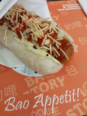 Bao estilo Cachorro Quente 🌭 at Bao Story Vegan in Sao Paulo