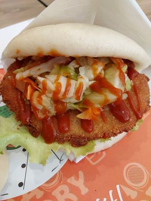 Chutney Tonkatsu Bao at Bao Story Vegan in Sao Paulo