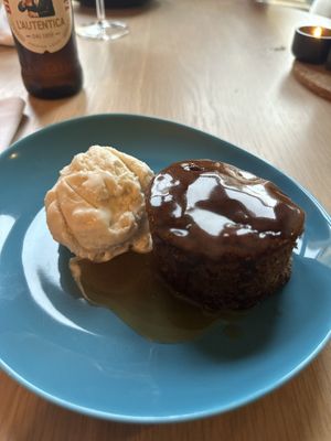 Sticky toffee pudding   at Dacre House in Gilsland