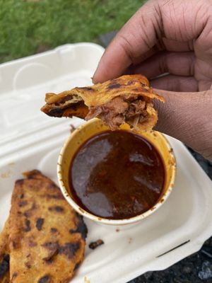 Yummy Birria tacos  at Rojos Mexican Food in Seattle