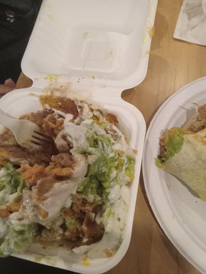 Zays chicken cremosa bowl at Rojos Mexican Food in Seattle