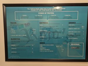 Menu at Rojos Mexican Food in Seattle