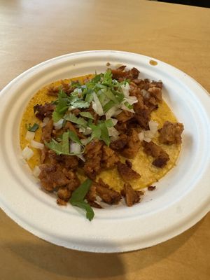 Taco asada  at Rojos Mexican Food in Seattle