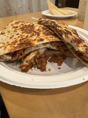 Asada quesadilla   at Rojos Mexican Food in Seattle
