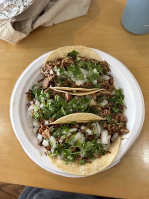Carnitas tacos   at Rojos Mexican Food in Seattle