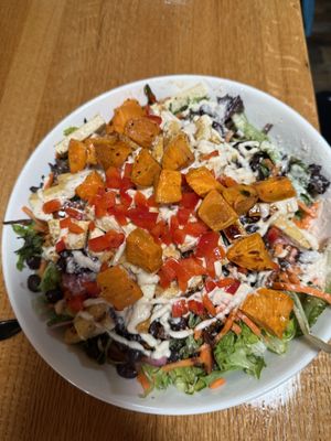 Southwest Salad with tofu  at The Take Out in Fayetteville