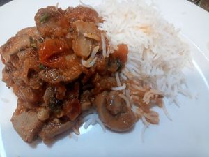 Mushroom Curry, recommend it at Indian Sabor in Calella
