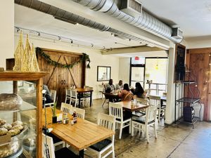 Indoor seating   at Humble Bee Cafe in Northridge