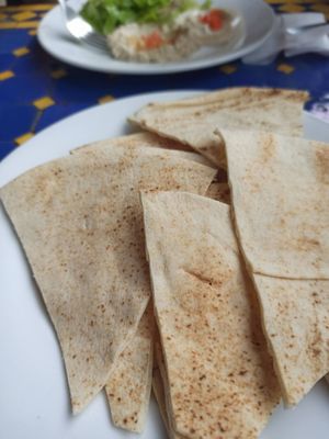 Flat bread at FAQRA in San Jose