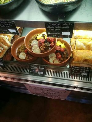 Many different vegan options at Bendigo Wholefoods in Bendigo