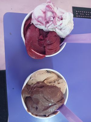 Vegan choices 4 , all different good at Ice Cream Social in White Plains