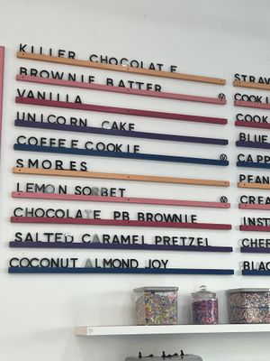 Current options   at Ice Cream Social in White Plains