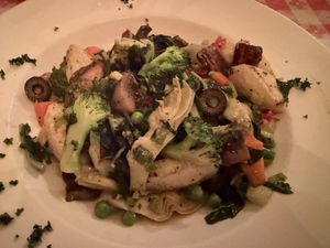 Gnocchi Primavera with Chantelle mushrooms  at Fradelizio's Ristorante in Fairfax