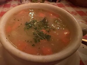Minestrone soup  at Fradelizio's Ristorante in Fairfax