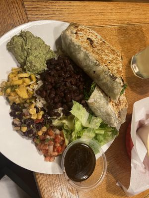 Vegan burrito  at Chicora Alley in Greenville