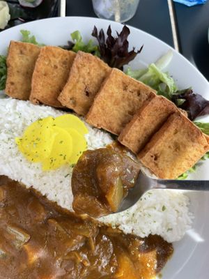 Vegan Japanese curry  at Y93 Sushi Crave in Calgary