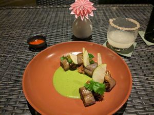 Bbq eggplant at Cuca in Jimbaran