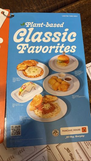plant-based menu  at Pancake House in Quezon City