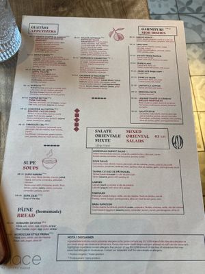 Lots of vegan options   at Mace in Bucharest