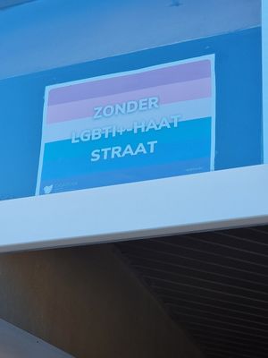 LGBTQI+ Sign at Sprout in Bruges