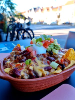 Loaded nachos at Sprout in Bruges