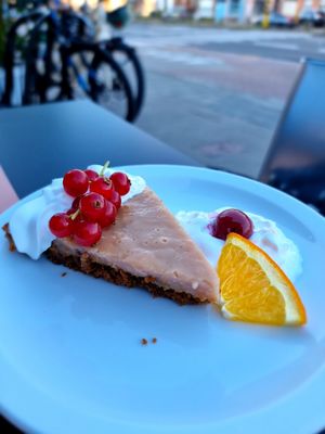 Piece of homemade pie at Sprout in Bruges