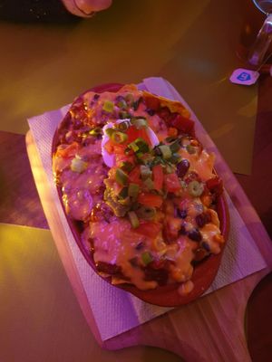 Loaded nachos at Sprout in Bruges