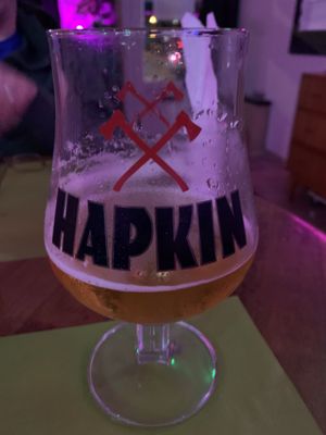 Hapkin beer  at Sprout in Bruges