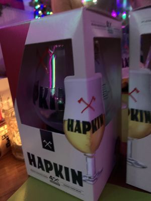 Our Hapkin glasses  at Sprout in Bruges