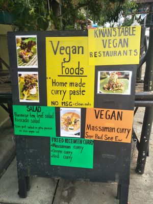 Kwan's Table at Kwanjai Thai food in Pai