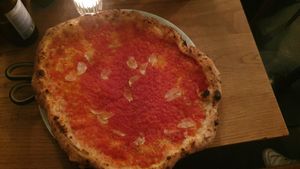 Pizza Marinara at Pizza Derby in Zurich