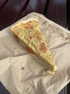 Vegan quiche   at Grain & Goodness in Tynemouth