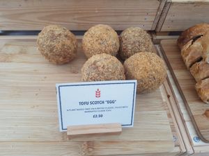 Tofu Scotch Eggs at Grain & Goodness in Tynemouth