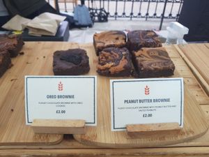 Brownies at Grain & Goodness in Tynemouth