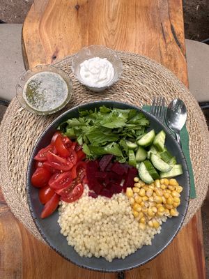 Cuscus bowl  at Maki Inn in Cirali