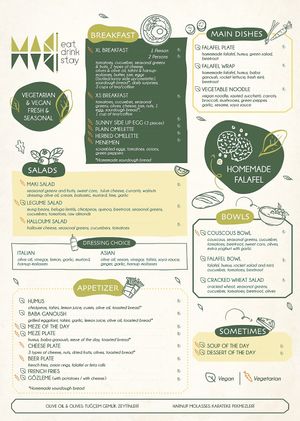 Menü ✌🏽  at Maki Inn in Cirali