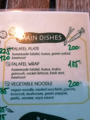 Menu at Maki Inn in Cirali