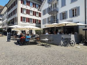 Outdoor seating at Koivu Café  in Rapperswil-jona