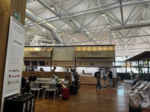 Seating area  at FCO - Eataly - T1 in Fiumicino