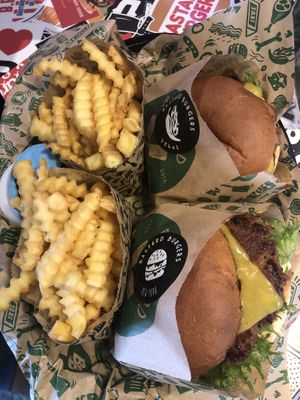 Vegan burgers   at Bastard Burgers in Piteaa