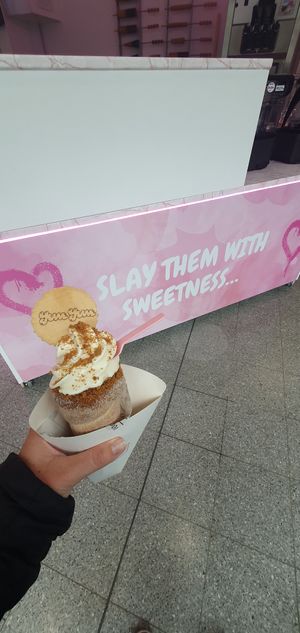 Biscoff chimney cake at YumYum in Manchester