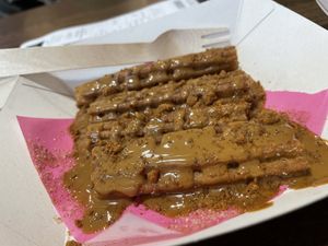 Lotus churros   at YumYum in Manchester