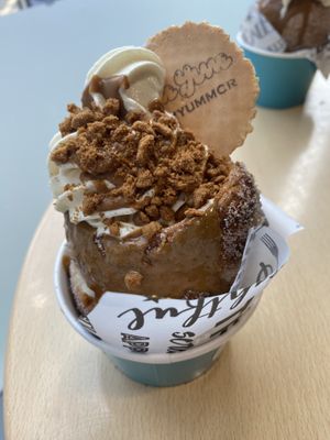 Biscoff chimney cake  at YumYum in Manchester