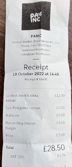 Bill  at PANC Foods in Manchester