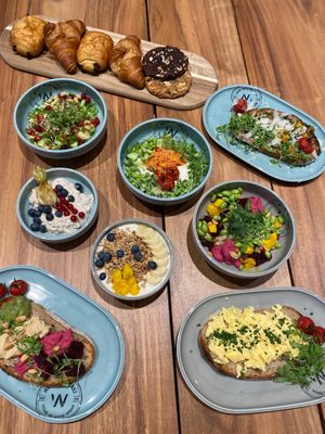 A selection of ouf our fine vegeterian meals. at Neue Weberei in Wernau